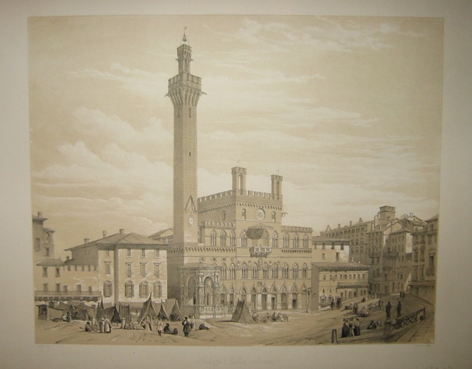 Moore Georg Belton (1805-1875) Palazzo Publico. Sienna 1843               Londra